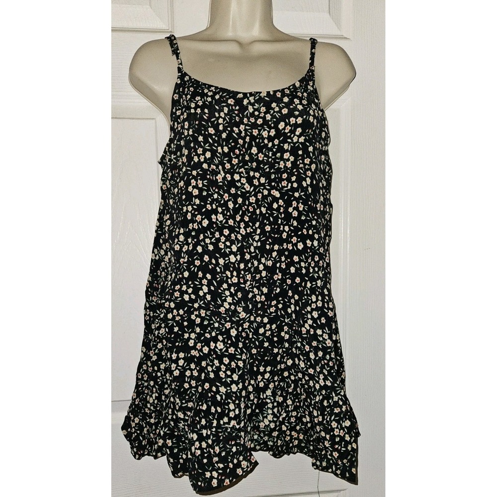 Y2K Urban Outfitters Floral Mini Dress Ruffle Size M Babydoll Cottagecore